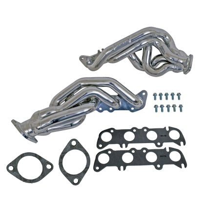 2011-2014 Mustang GT BBK 1-3/4-Inch Tuned Length Shorty Headers Polished Silver Ceramic