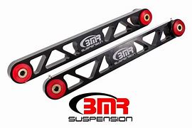 2005-2014 Mustang BMR Billet Aluminum Rear Lower Control Arms; Poly Bushings Black Anodized