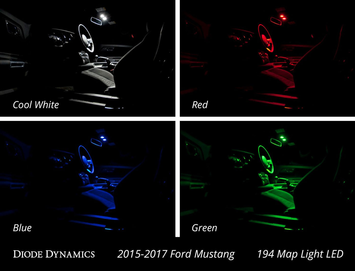 2015-2017 Mustang Diode Dynamics Interior LED Conversion Kit