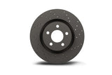 2005-2014 Mustang Hawk Performance Talon Drilled and Slotted Brake Rotor and HPS 5.0 Pad Kit (Rear)