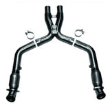 2011-2014 Mustang GT w/ Long Tube Headers Kooks High Flow Catted X-Pipe
