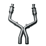 2011-2014 Mustang GT w/ Long Tube Headers Kooks GREEN Catted X-Pipe