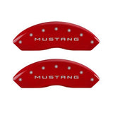 2010-2014 Mustang GT MGP Caliper Covers for Ford Mustang Red with 5.0 logo