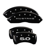 2010-2014 Mustang GT MGP Caliper Covers Black with 5.0 logo
