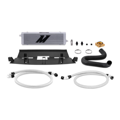 2018-2023 Mustang GT Silver Mishimoto Thermostatic Oil Cooler Kit