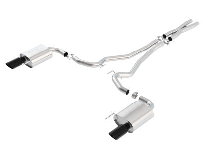2015-2017 Mustang GT Borla ATAK Cat-Back Exhaust with Black Chrome Tips