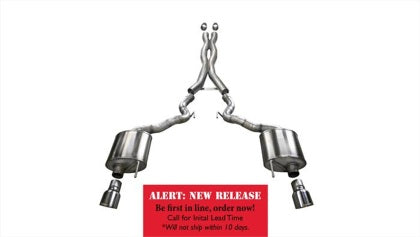 2015-2017 Mustang GT Corsa Xtreme Cat-Back Exhaust with Polished Tips Convertible