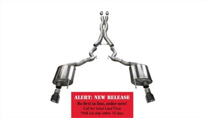 2015-2017 Mustang GT Corsa Xtreme Cat-Back Exhaust with Black Tips Convertible