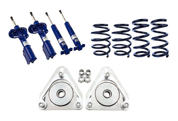 2015-2021 Mustang Steeda Progressive Lowering Springs, Camber Plate, Adjustable Shocks & Strut Combo Kit