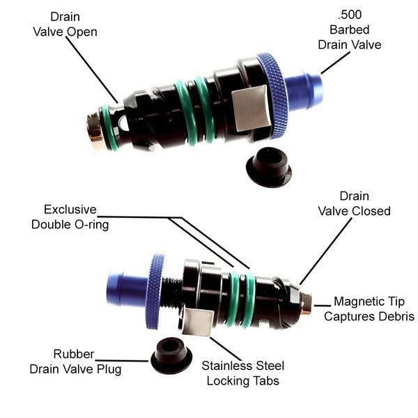 2018-2023 Mustang GT 2015-2021 GT350 UPR EASY BILLET OIL DRAIN PLUG