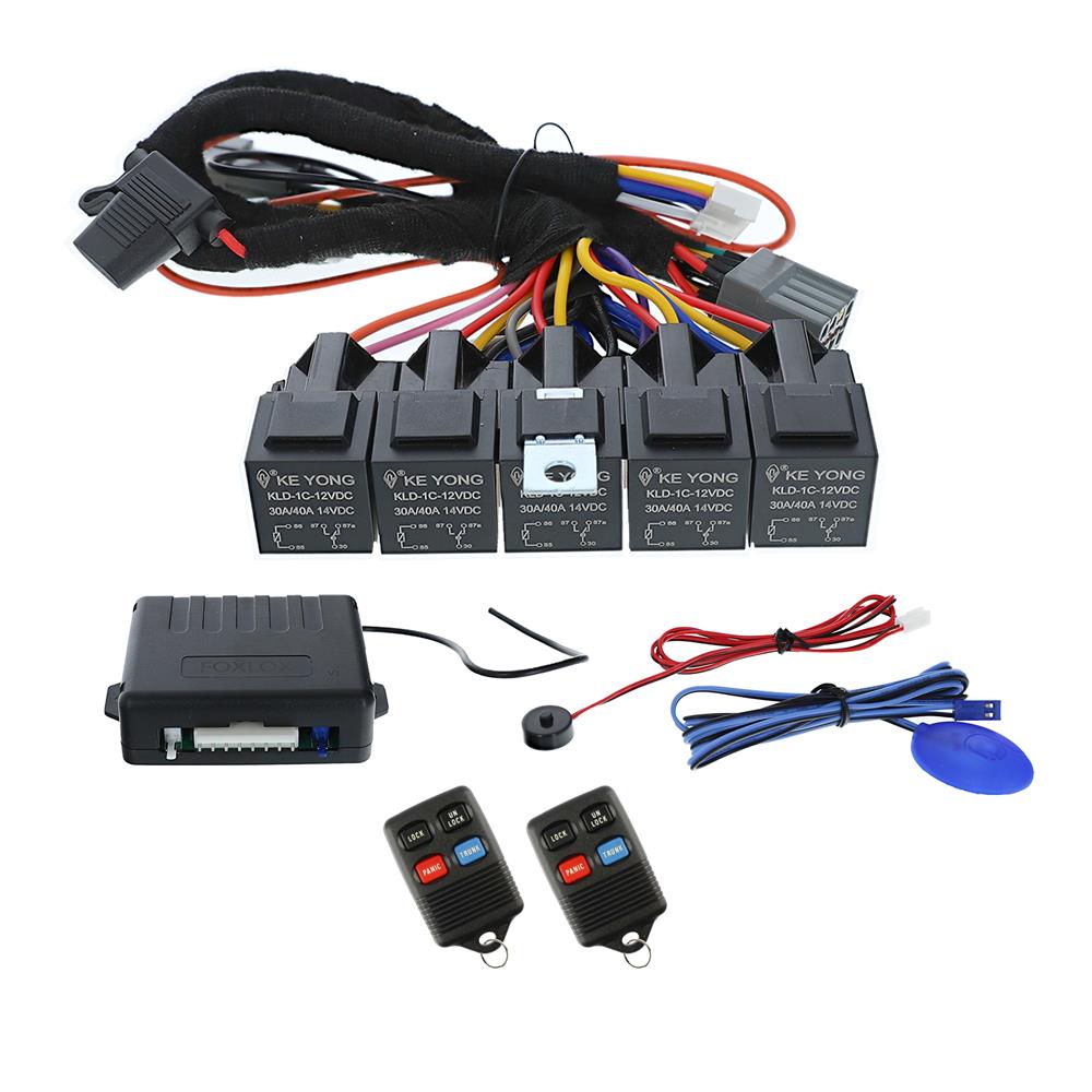 1985-1993 Mustang FoxLox Keyless Entry Kit SN95 Style FOB Coupe/Hatchback