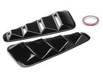 2005-2009 Quarter Window Louvers; Gloss Black