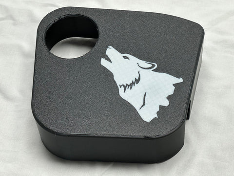 Coolant Tank Cover with Coyote Howling (2024-2025 Mustang)