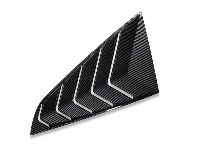 2024-2025 Mustang SpeedForm Sport Quarter Window Louvers Carbon Fiber Appearance