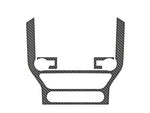 2015-2023 Mustang Radio Accent Trim; Raw Carbon Fiber