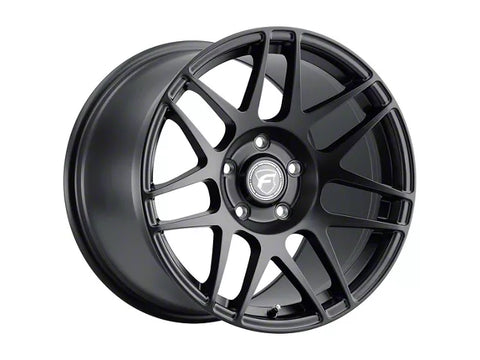 2005-2025 Forgestar F14 Drag Satin Black Wheel; Rear Only; 17x10; 50mm Offset