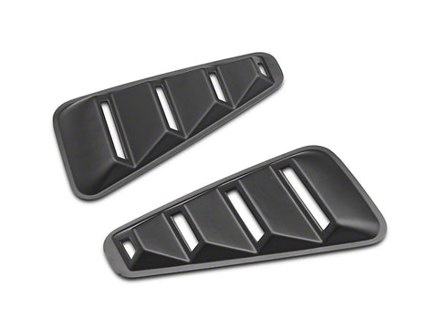 2005-2009 Quarter Window Louvers; Matte Black