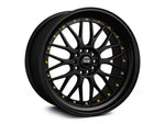 1994-2025 XXR 521 Black with Gold Rivets Wheel; 19x8.5; 35mm Offset