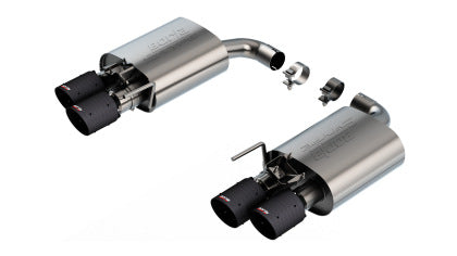 2024-2025 Mustang GT w/ Active Exhaust Borla S-Type Axle-Back Exhaust with Carbon Fiber Tips