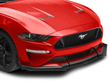 2018-2023 Mustang Solid Aluminum Front Air Chin Splitter; Matte Black