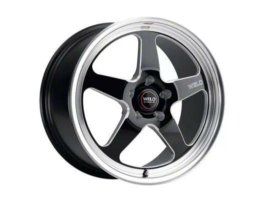 2005-2025 WELD Street Performance Ventura Gloss Black Milled Wheel; 19x9; 35mm Offset