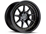 2005-2025 Aodhan DS-X Gloss Black with Gold Rivets Wheel; 19x9.5; 22mm Offset