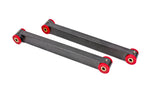 2005-2014 BMR Non-Adjustable Boxed Rear Lower Control Arms; Polyurethane Bushings; Black Hammertone