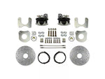 1979-1986 Mustang LEED Brakes Rear Disc Brake Conversion Kit with MaxGrip XDS Rotors; Zinc Plated Calipers