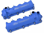 2005-2010 Ford Performance Laser Etched Valve Covers; Blue