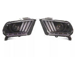 2010-2012 W/ Factory HID Signature Series Sequential Light Bar Projector Headlights; Black Housing; Clear Lens