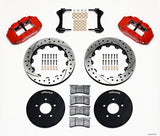 1994-2004 Wilwood Superlite 6R Front Big Brake Kit with 12.90-Inch Drilled and Slotted Rotors; Red Calipers