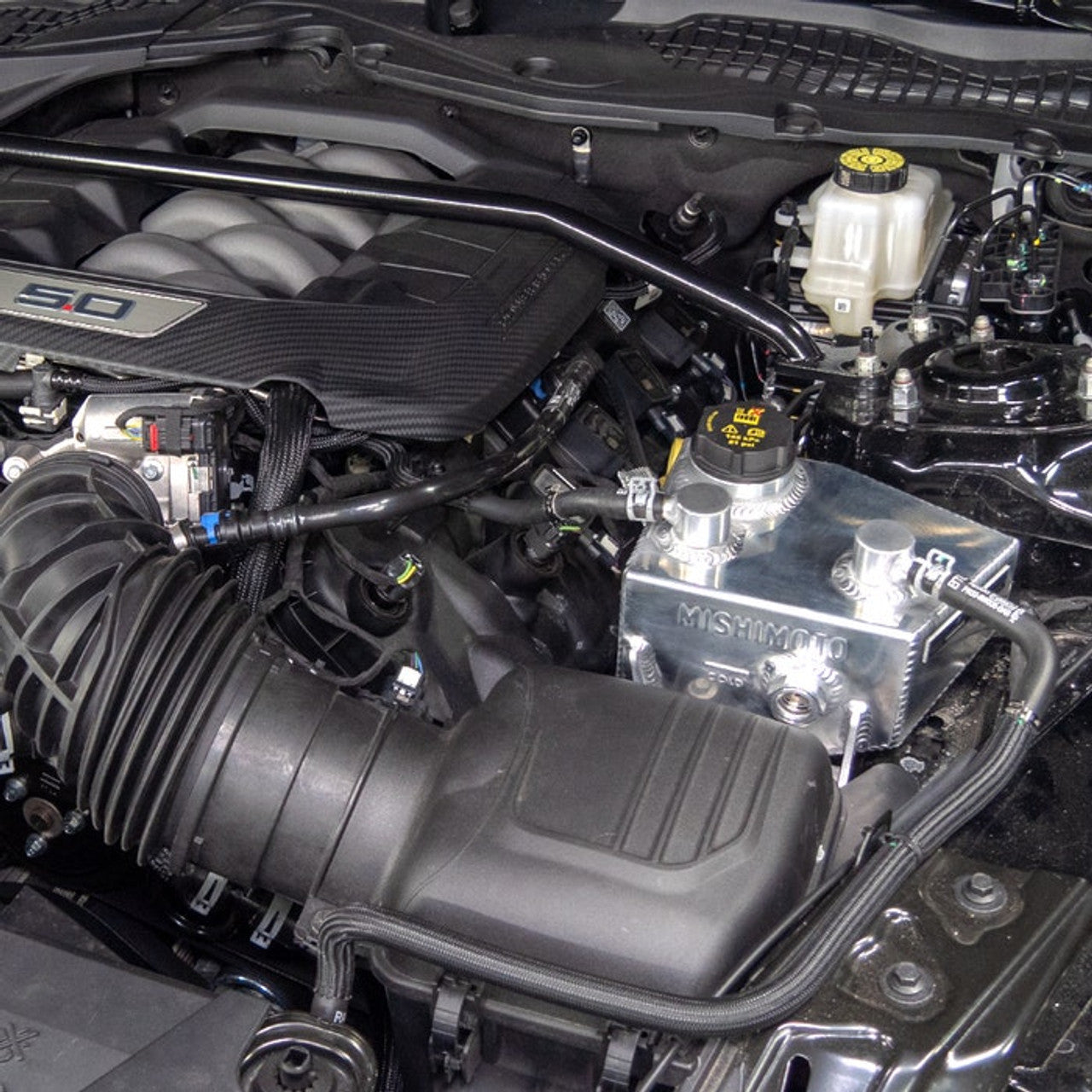 2024-2025 Mustang GT; Dark Horse 5.0L EcoBoost Mishimoto Coolant Expansion Tank