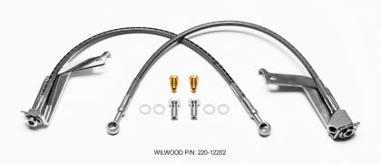 1999-2004 Wilwood CPB Caliper Flexline Brake Line Kit; Rear