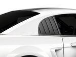 1999-2004 Quarter Window Louvers; Matte Black