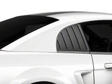 1999-2004 Quarter Window Louvers; Matte Black