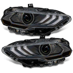 2018-2023 MUSTANG ORACLE "BLACK SERIES" DYNAMIC COLORSHIFT LED HEADLIGHTS W/ SEQUENTIAL TURN SIGNAL