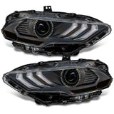 2018-2023 MUSTANG ORACLE "BLACK SERIES" DYNAMIC COLORSHIFT LED HEADLIGHTS W/ SEQUENTIAL TURN SIGNAL