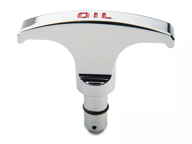 2005-2023 Modern Billet Oil Dipstick Handle; Chrome