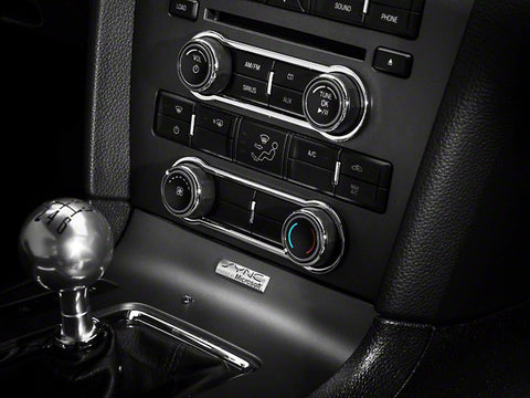 2010-2014 Modern Billet Radio and HVAC Control Bezels; Chrome