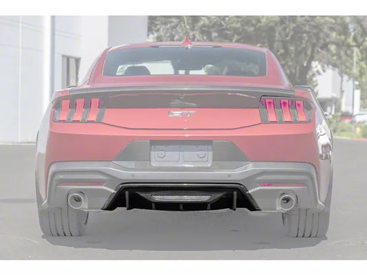 2024-2025 Mustang w/o Active Exhaust Performance Track Package Rear Diffuser; Carbon Fiber