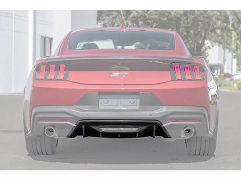 2024-2025 Mustang w/o Active Exhaust Performance Track Package Rear Diffuser; Carbon Fiber