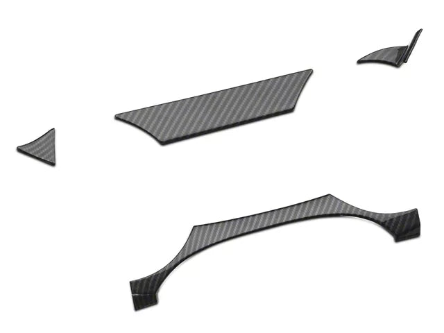 2015-2023 Mustang SpeedForm Instrument Panel Trim; Carbon Fiber Style