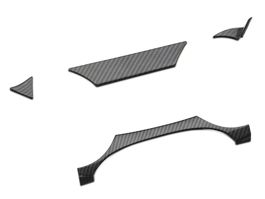 2015-2023 Mustang SpeedForm Instrument Panel Trim; Carbon Fiber Style