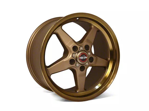 2005-2025 Race Star 92 Drag Star Bracket Racer Bronze Wheel; Rear Only; 17x10.5; 48mm Offset