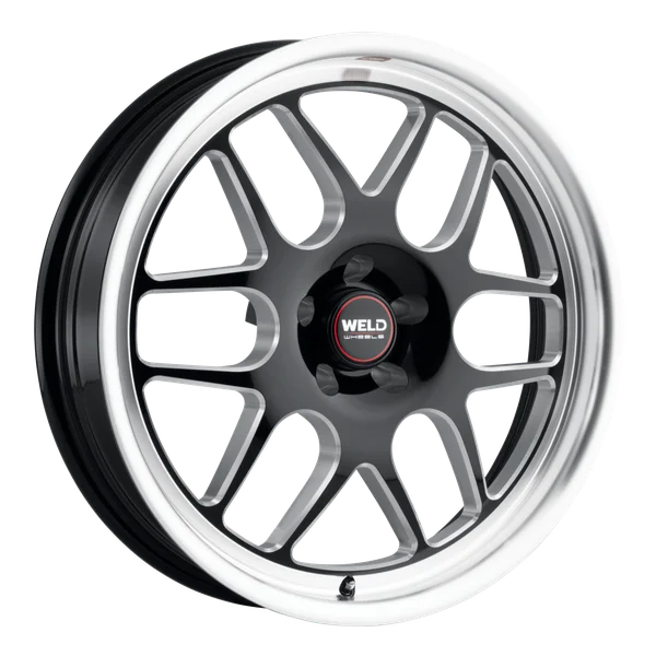 2015-2020 Shelby GT350 / 2020-2022 Shelby GT500 / 2024+ Dark Horse Weld Racing Solana Drag 1-Piece Gloss BLK MIL DIA Wheel - 20x5 with 5x114.3 Bolt, 1.5BS, ET -38