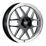 2015-2020 Shelby GT350 / 2020-2022 Shelby GT500 / 2024+ Dark Horse Weld Racing Solana Drag 1-Piece Gloss BLK MIL DIA Wheel - 20x5 with 5x114.3 Bolt, 1.5BS, ET -38