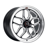 2005-2025 WELD Performance Laguna Drag Gloss Black Milled Wheel; Rear Only; 18x10; 45mm Offset