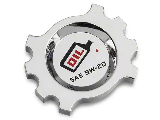 2018-2023 Mustang GT Modern Billet Oil Cap; Chrome