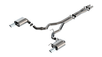 2024-2025 Mustang GT w/o Active Borla ATAK Cat-Back Exhaust with CHROME Tips