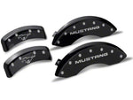 1994-1998 MGP Brake Caliper Covers with Pony Logo; Black; Front and Rear